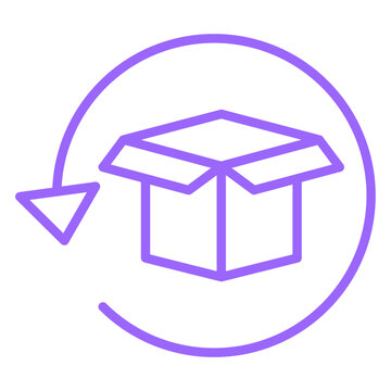 Reverse Logistics Icon Style
