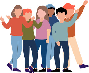 Fototapeta premium International Friendship Day Illustration