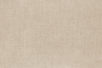 Fototapeta premium Brown linen fabric cloth texture for background, natural textile pattern.