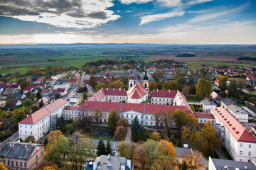 Fototapeta premium Legnickie Pole aerial view