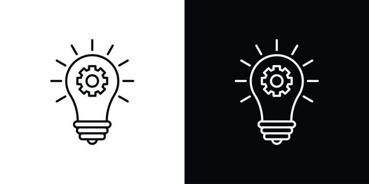 Innovation icon in line. Editable stroke. Vector illustration.