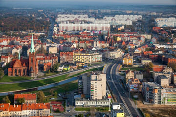 Obraz premium Legnica aerial view