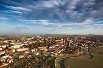 Obraz premium Jawor aerial view