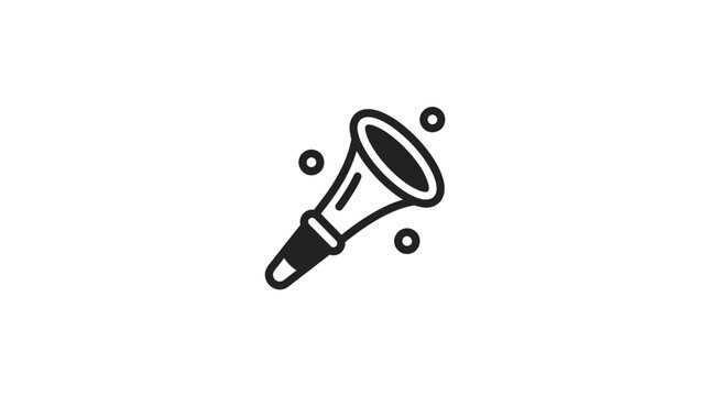 Minimal Stadium Horn Vector Icon