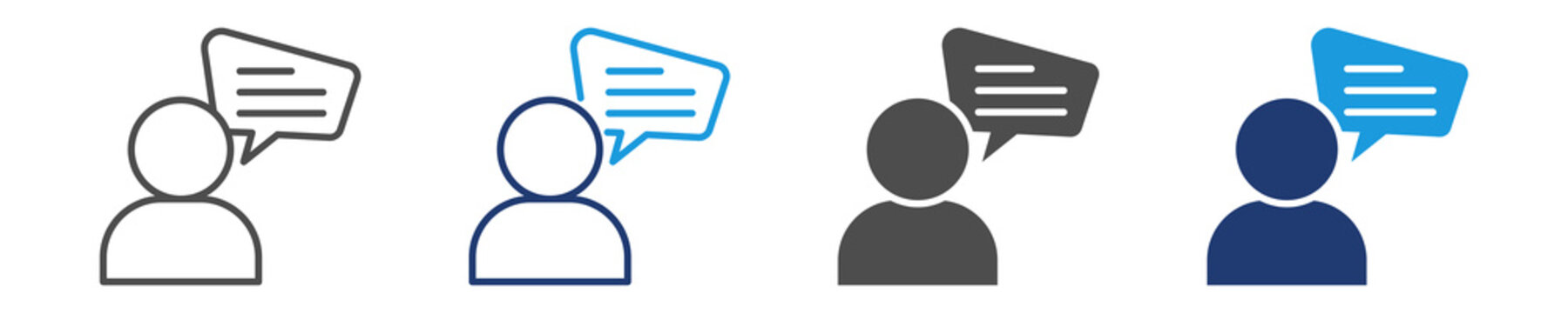testimonial icon set multiple style