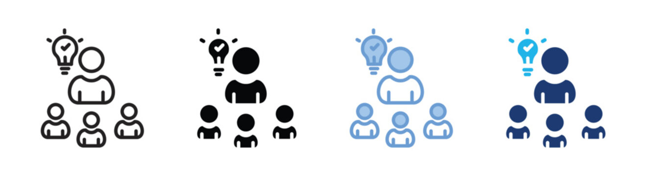 Solution icon set multiple style collection