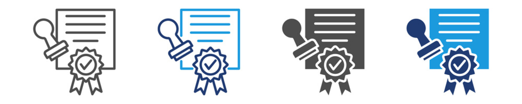 license icon set multiple style