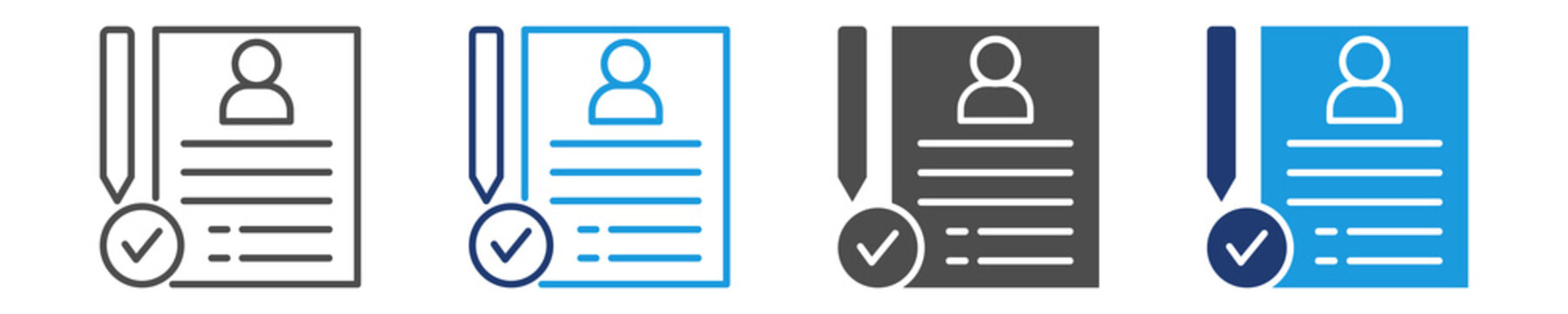 enrollment icon set multiple style