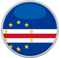 Fototapeta premium Cape Verde Flag Emblem