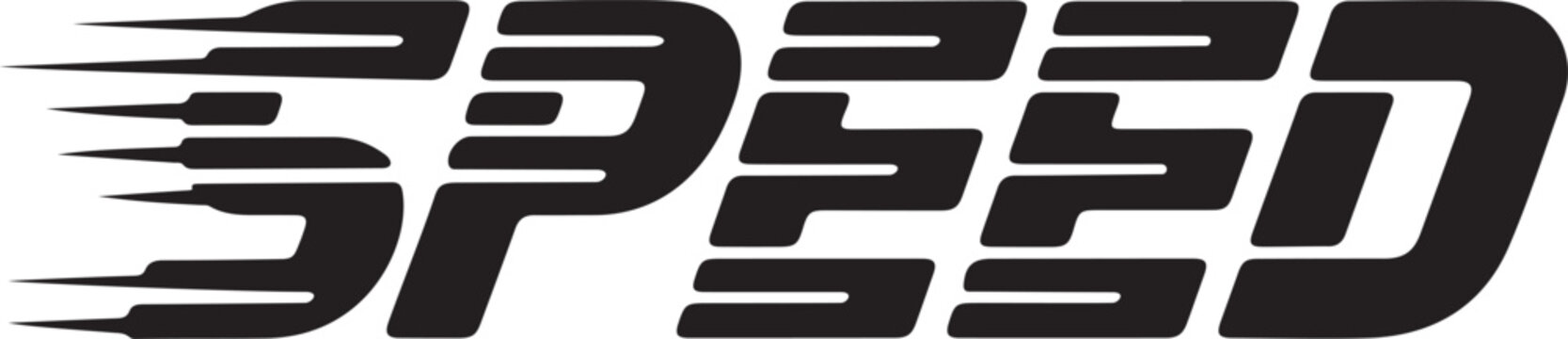 Dynamic Fast Speed Typography Vector