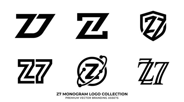 Z7 Monogram Logo Collection for Branding and Identity.