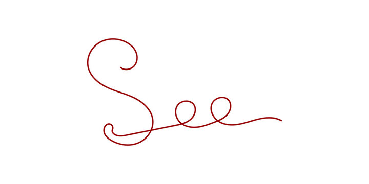 Handwritten See You Soon Message in Cursive Script on Transparent Background