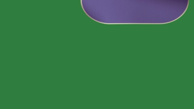 Blue heart on flag waving in the wind an logo image of border isolated on green screen background