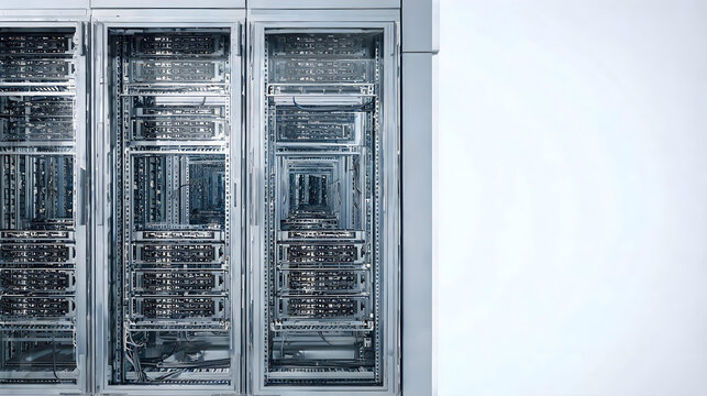 Digital Network Security Grid with Zero Trust Architecture Concept in Monochrome Style
