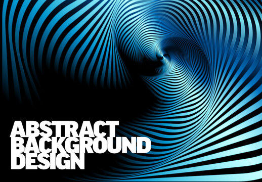 Abstract Blue Swirl Geometric Background Web Design