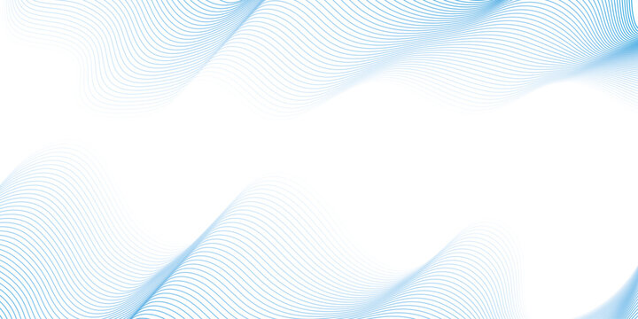 Abstract blue and withe line in vector business texture. Pattern line blend curve flow futuristic white background