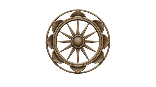 The wheel of fate is shown in this image with the wheel.