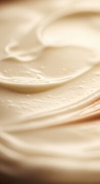 Close-up view of creamy, smooth, and textured buttercream frosting swirls.