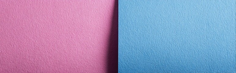 Fototapeta premium A vibrant and textured abstract image. Two contrasting colored panels sit side-by-side