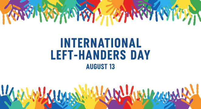 International lefthanders day banner