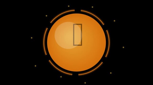 Bitcoin crypto symbol animated icon seamless loop alpha