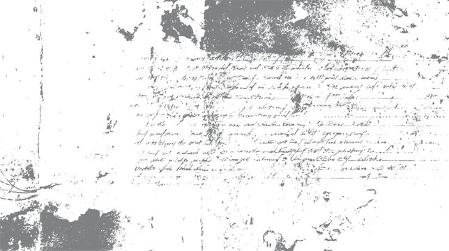 Faded handwritten document with smudged ink and torn edges antique aged paper texture writing