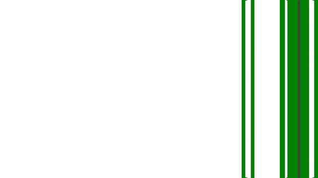A green background with white border and barcode door black photo of man in suit drawing column stripes striped green screen illustration - Chroma Key Green Screen Footage