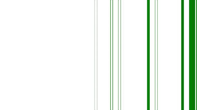 A green background with white border and barcode on stripes black image of bar chart photo man in suit line drawing vertical striped pattern frame green screen - Chroma Key Green Screen Footage