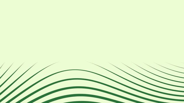 A green background with white border and wave logo leaf on stripes green screen figure frame motion - Chroma Key Green Screen Footage