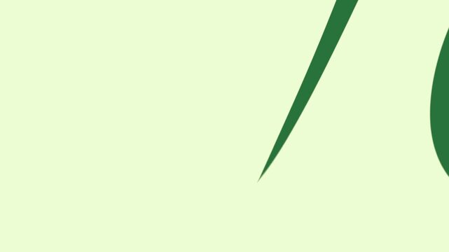 A green background with white border and lines wavy logo frame for company leaf on green screen illustration cartoonish - Chroma Key Green Screen Footage