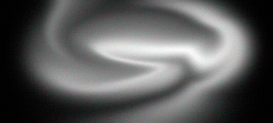 Abstract smooth white smoke shapes flowing against deep black background creating ethereal soft light curves for mysterious artistic moody atmospheric visuals in high resolution graphic design work
