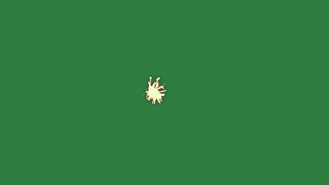 Dots dot small isolated on green screen background
