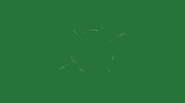 Clock and background white star cross black ball cat wallpaper the letter k logo isolated on green screen background
