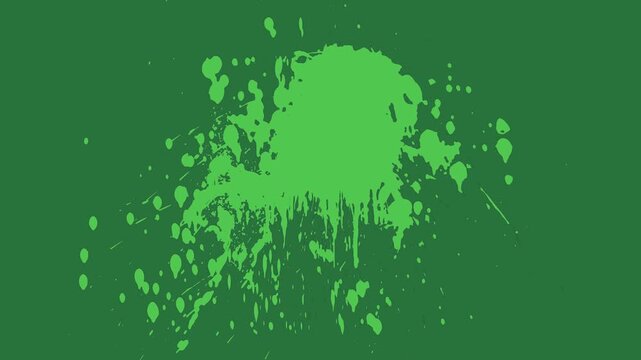 White border and map of the country paint splash on splashs black isolated on green screen background