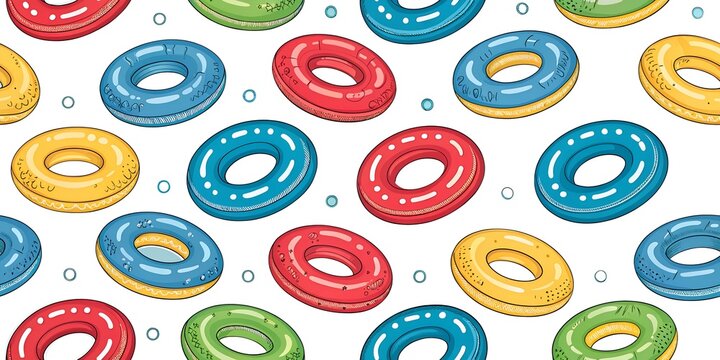 seamless easter pattern of bubble