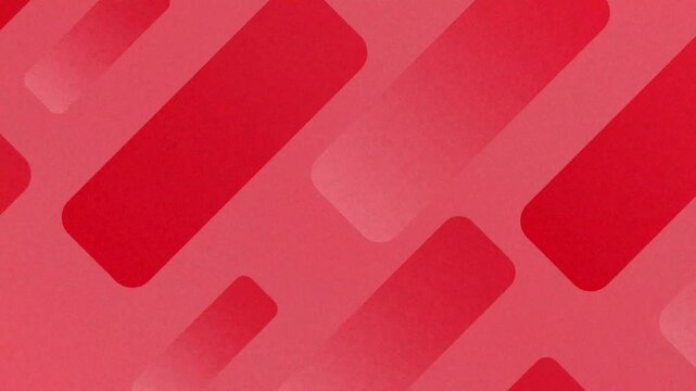 Abstract Minimalist Red Gradient Background with Floating Diagonal Rounded Rectangles Motion Design 4k video