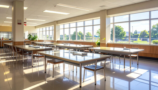 Modern Empty Classroom