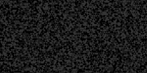 Fototapeta premium Abstract background made of triangles. Mosaic pattern, tile geometric polygon black and gray vector wallpaper.