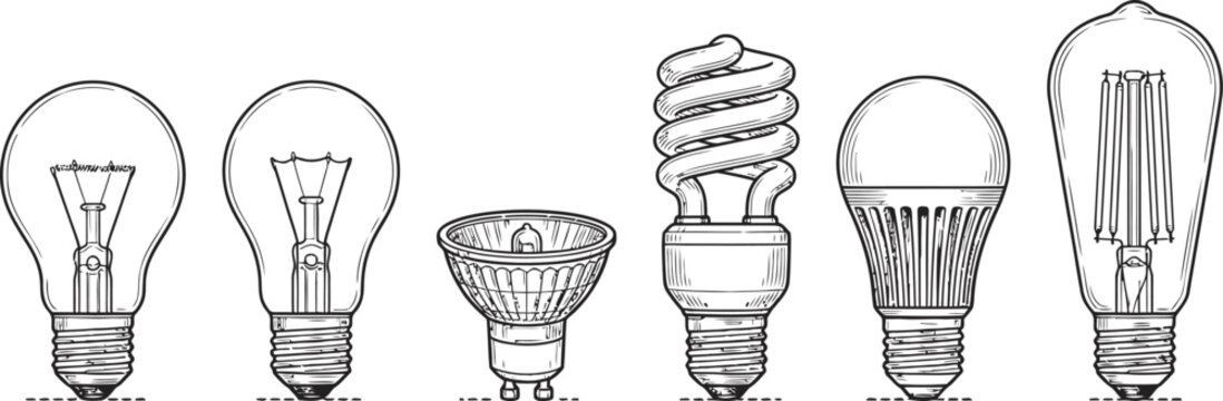 Light bulbs and illumination technologies  of various  Collection
