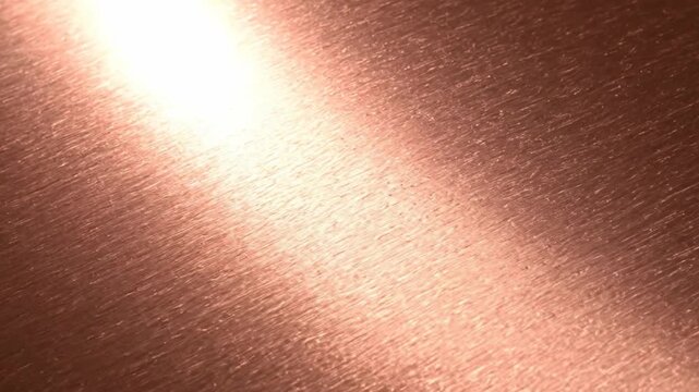 abstract rose gold texture shiny copper sheet bronze plate reflection luxury metallic plain background footage