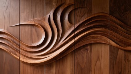 Fototapeta premium Geometric Wooden Slat Wall Texture Background