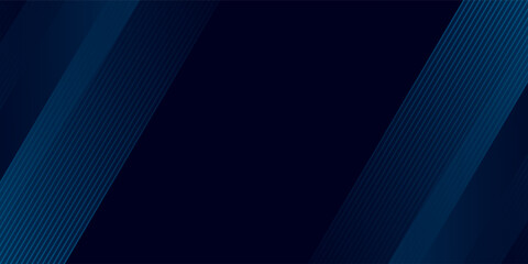 Obraz premium Bastrak background with overlapping blue gradient geometric layers and glowing blue line decoration. Modern graphic design concept for web banners, posters, flyers, cards, covers, or brochures.