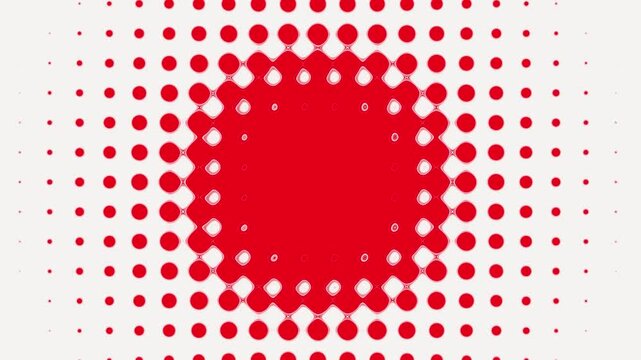 Red and white equalizer VJ loop seamless background animation
