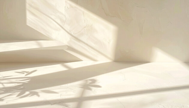 Minimalist Sunlit Wall Shadows