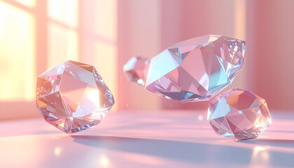 Fototapeta premium Luxury Crystal Jewelry Composition