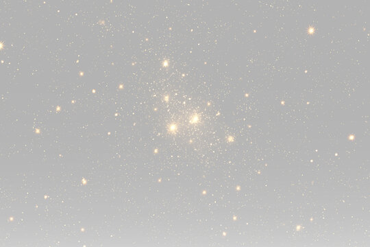 glittering stars and luminous light particles forming elegant celestial festive sparkle effect