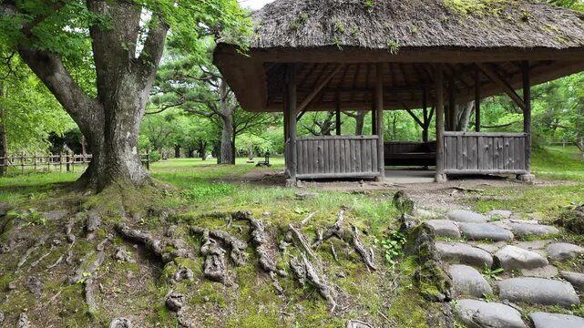 小諸城の馬場跡と休憩所　長野県・小諸市