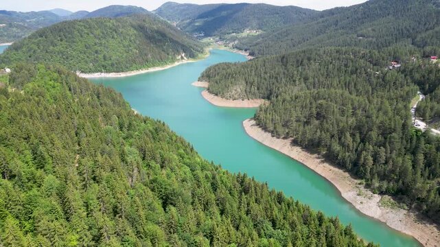 Lake Zaovine on Mount Tara