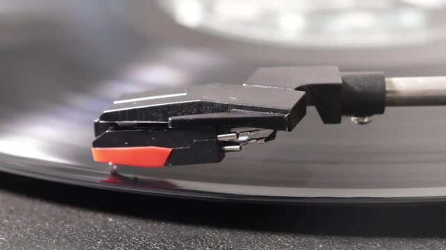 turntable with vinyl record