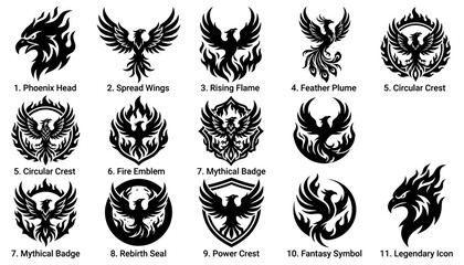 Obraz premium Eagle Bird Animal Logo and Emblem Vector Collection